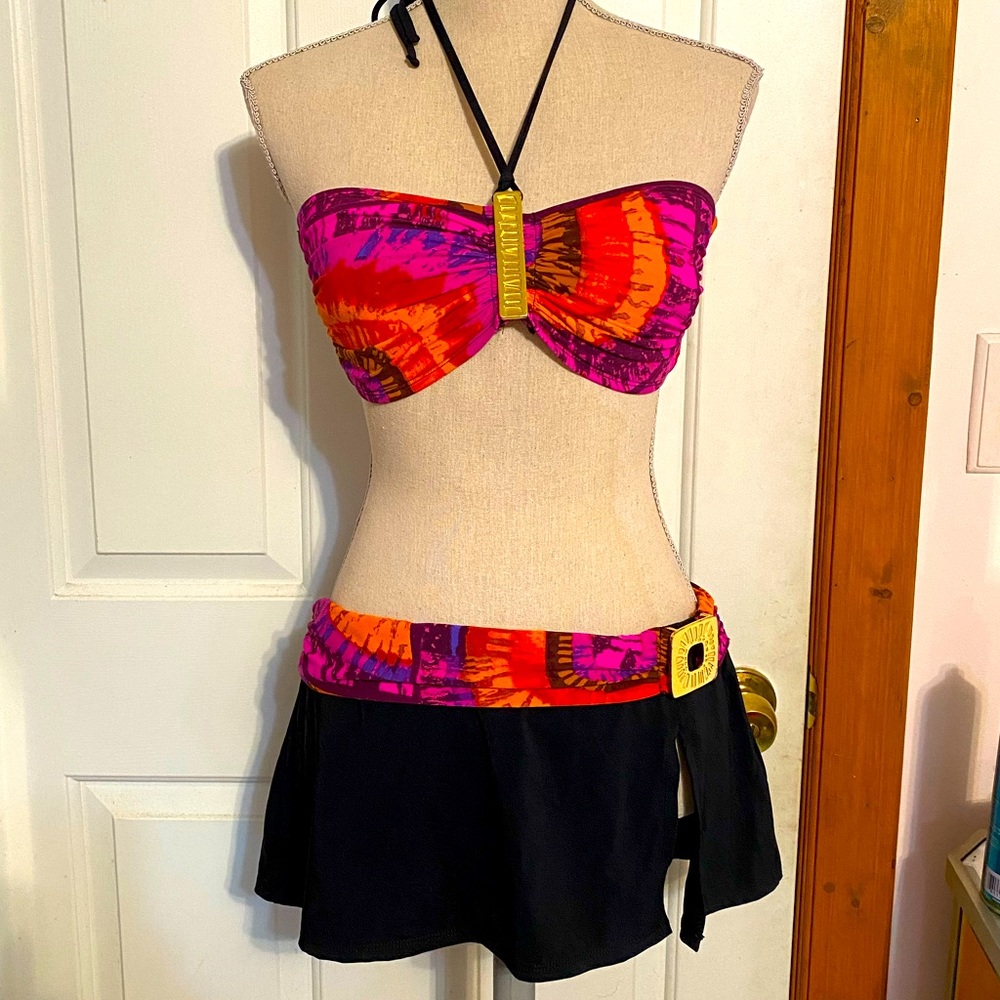 Tropical Bikini by Bleu/Rod Beattie size XL Orange and Pink Colors